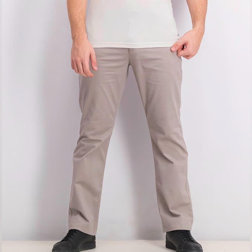Hawker Rye Men Essential Wash straight fit chino pant 38 x 30 midrise flat front